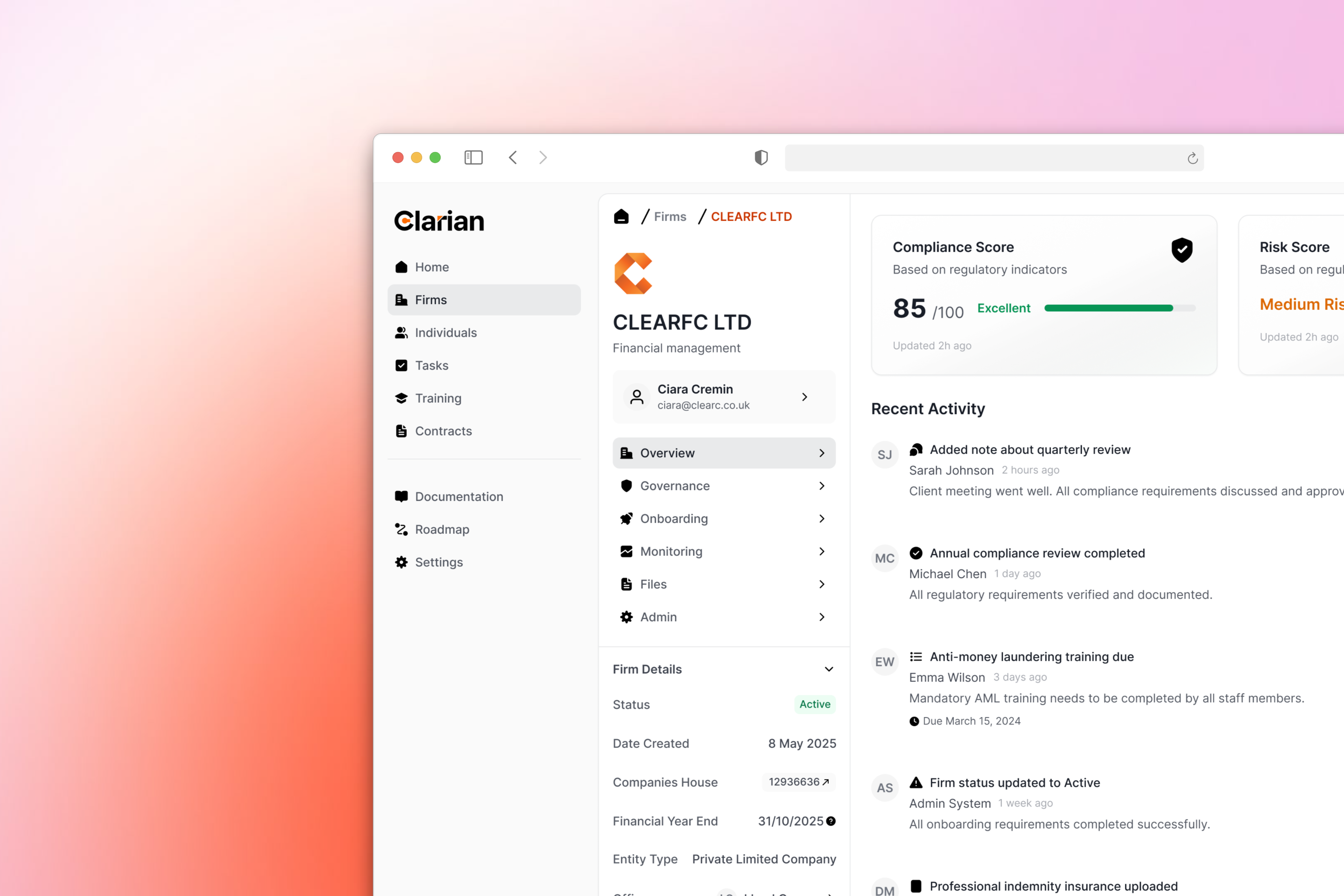 UK's First AI RegTech Platform